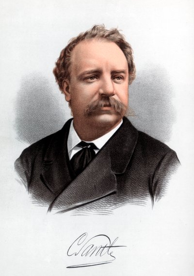 Sir Charles Santley, İngiliz vokalist, c1890. by Petter and Galpin Cassell