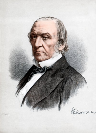 William Ewart Gladstone, İngiliz Liberal Partili devlet adamı ve Başbakan, c1890. by Petter and Galpin Cassell