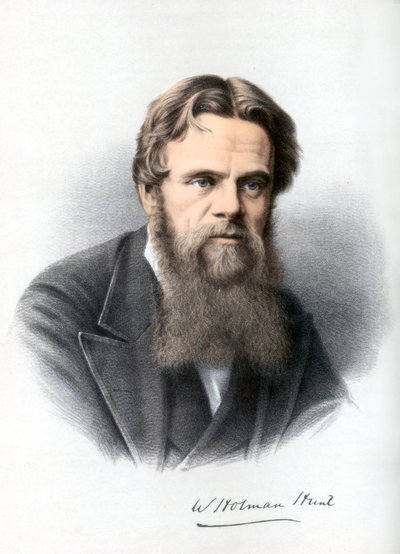 William Holman Hunt, İngiliz ressam, c1890. by Petter and Galpin Cassell