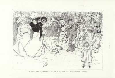 A Cockney Carnival, bank holiday on Hampstead Heath  by Phil May