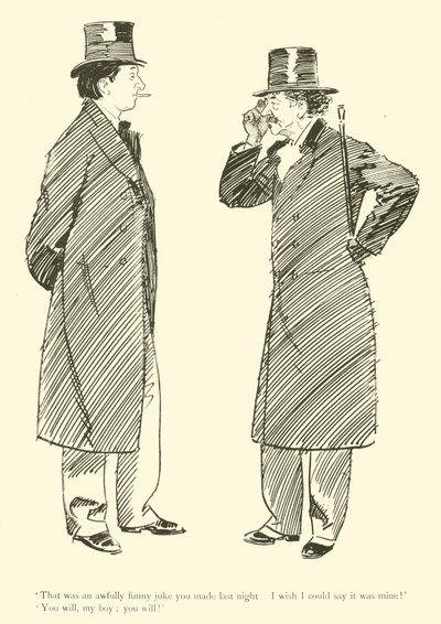 1890'lardan Phil May'in karikatürü (lito) by Phil May