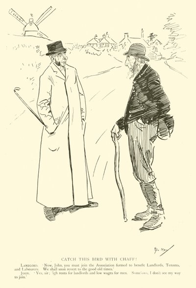 1890'lardan Phil May'in karikatürü (lito) by Phil May