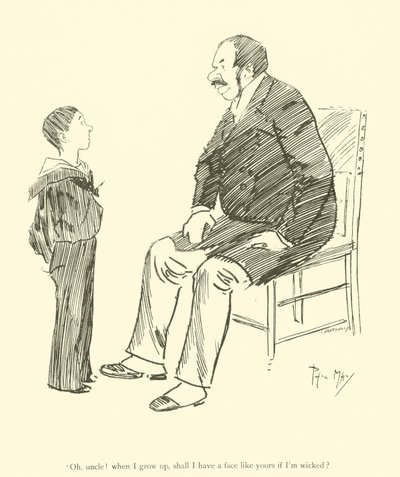 1890'lardan Phil May'in karikatürü (lito) by Phil May