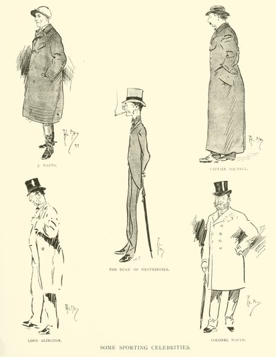 1890'lardan Phil May'in karikatürü (lito) by Phil May