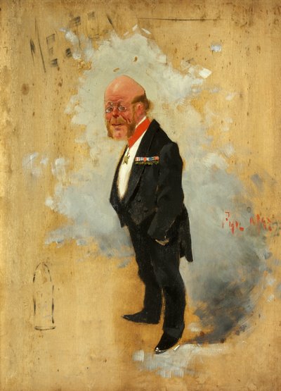 Melton Prior (tahta üzerine yağlıboya) by Phil May