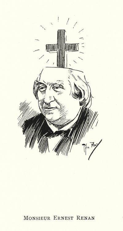 Mösyö Ernest Renan (taş) by Phil May