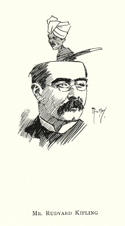 Bay Rudyard Kipling (taş) by Phil May