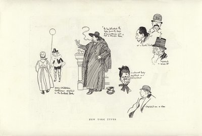 New York types  by Phil May