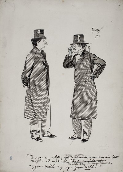 Oscar Wilde ve Whistler by Phil May