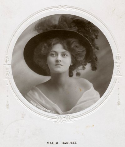 Maudi Darrell, İngiliz aktris, c1908. by Philco Publishing Company