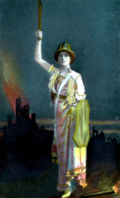 Zena Dare 1887-1975, İngiliz şarkıcı ve oyuncu, 1908. by Philco Publishing Company