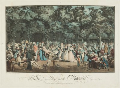 Halka Açık Gezinti Yeri by Philibert Louis Debucourt