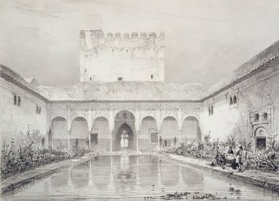 Alberca Avlusunda Havuz ve Çeşme, Alhambra, 
