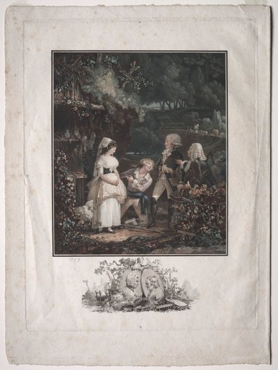 Annette ve Lubin by Philibert Louis Debucourt