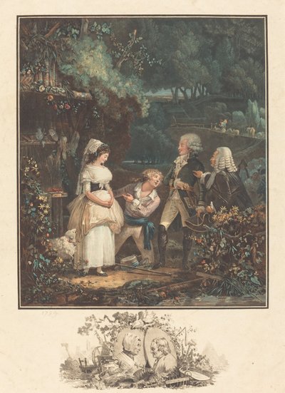 Annette ve Lubin by Philibert Louis Debucourt