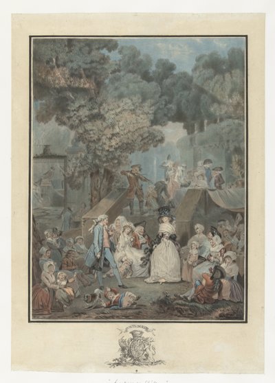 düğün partisi La noce au Chateau by Philibert Louis Debucourt