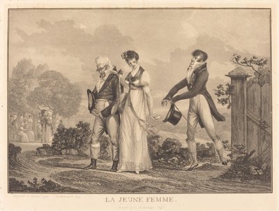genç bayan by Philibert Louis Debucourt