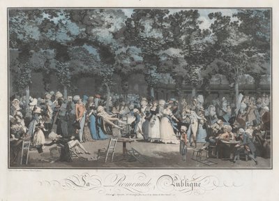 Halka Açık Gezinti Yeri by Philibert Louis Debucourt