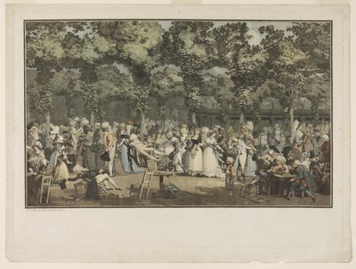 Halka Açık Gezinti Yeri by Philibert Louis Debucourt