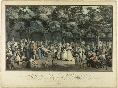 halka açık yürüyüş by Philibert Louis Debucourt