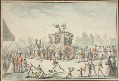 karnaval sahnesi by Philibert Louis Debucourt