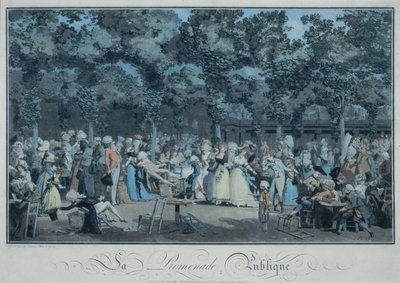 Halka Açık Gezinti Yeri by Philibert Louis Debucourt