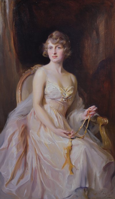 Vera Boscawen, Leydi Broughton by Philip Alexius de Laszlo