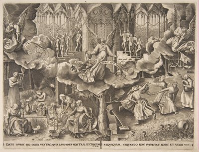 Bilge ve Budala Bakireler Meseli, M.Ö. 1560-63. by Philip Galle