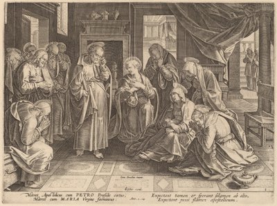 Havariler ve Kadınların Üst Odada Buluşması by Philip Galle after Jan van der Straet