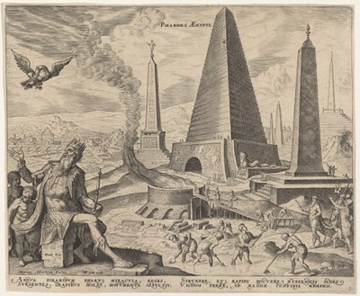 Piramides Aegypti (Mısır Piramitleri) by Philip Galle, after Maerten van Heemskerck