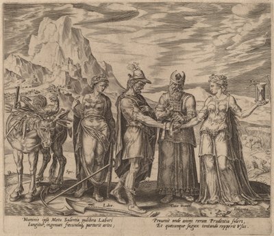 Emek ve Çalışkanlığın Evliliği by Philip Galle after Maerten van Heemskerck