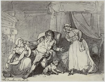 Thomas Rowlandson, Sarhoş Koca by Philip Henry Delamotte