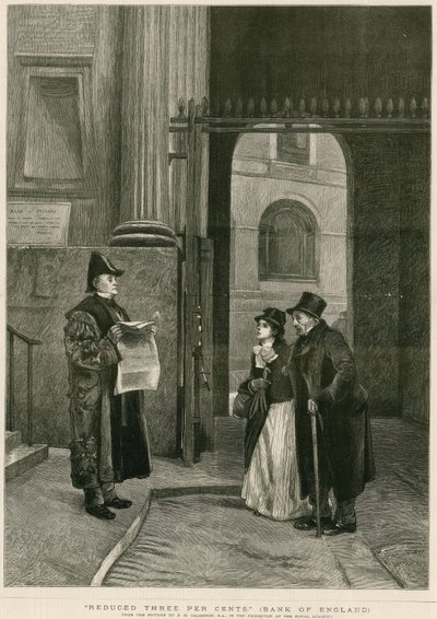 İndirimli Yüzde Üç, İngiltere Merkez Bankası by Philip Hermogenes Calderon