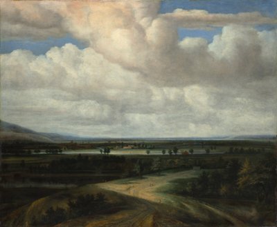 Bir Country Estate ile Panoramik Bir Manzara, yaklaşık. 1649. by Philip Koninck