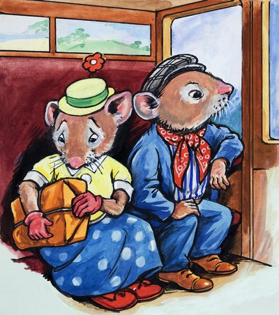 Kasaba Faresi ve Taşra Faresi (kağıt üzerine guaj) by Philip Mendoza