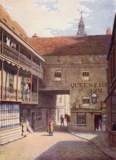 Queens Head Inn, Southwark, 1883 by Philip Norman