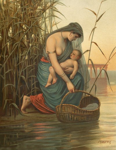 Bebek Musa ve annesi by Philip Richard Morris