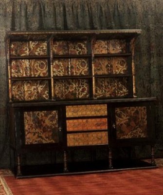 Dekoratif panelli büfe, c.1892 (ahşap) by Philip Webb