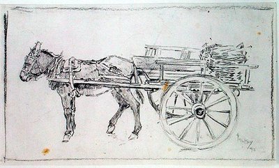 Eşek ve arabası by Philip William May