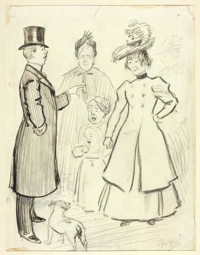 Doğu Yakasında Londra Yaşamının Esprili Sahnesi by Philip William May