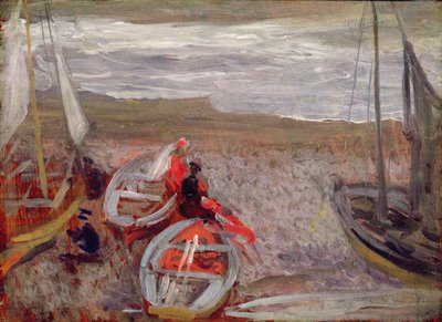 Sahildeki Tekneler, Southwold by Philip Wilson Steer