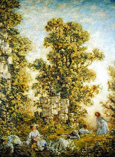 Piknik, Küçük Dean (tuval üzerine yağlı boya) by Philip Wilson Steer