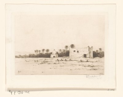 Bir vahadaki mezarlık Cimetière d