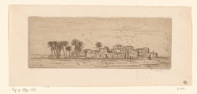 Gezicht op Com Al-Akhdar Vue de Côm Al-Akhdar (orijinal başlık) by Philip Zilcken (signed by artist)