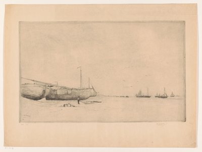 Scheveningen Plajı by Philip Zilcken (signed by artist)
