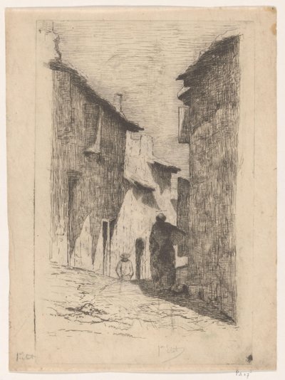 Arles Ruelle d'Arles'deki Sokak (orijinal başlık) by Philip Zilcken
