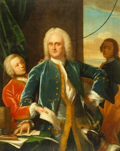 Jan Albert Sichterman, oğlu Jan Albert ile birlikte by Philip van Dyck