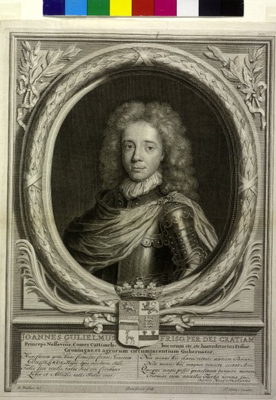 Nassau-Diez Kontu Johann William Friso (baskı) by Philip van Gunst