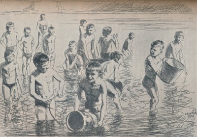Erkeklerin Banyosu, c1911 by Philipp Franck