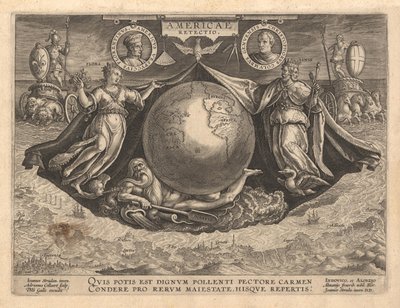 Amerika Revetio Kapağı, 1591 by Philipp Galle